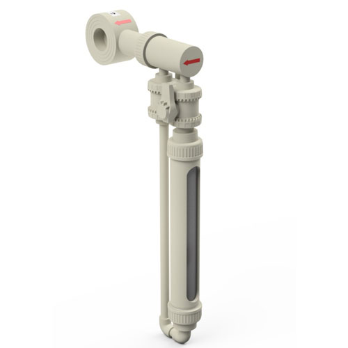 Nebenstromdurchflussmessgerät PP-H Typ DST-PP PN 10 DN 200